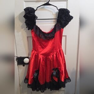 Dolls Kill Red and Black Mini Dress